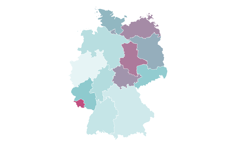 Affinity by region — Night photography, Germany