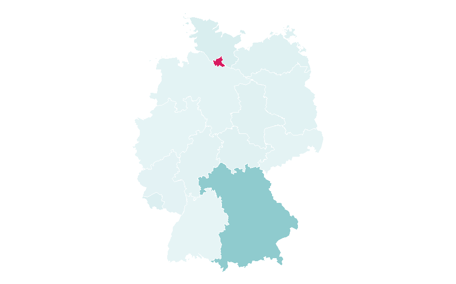 Affinity by region — Nightlight, Germany