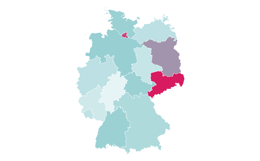 Affinität nach Region — Nina Chuba, Deutschland