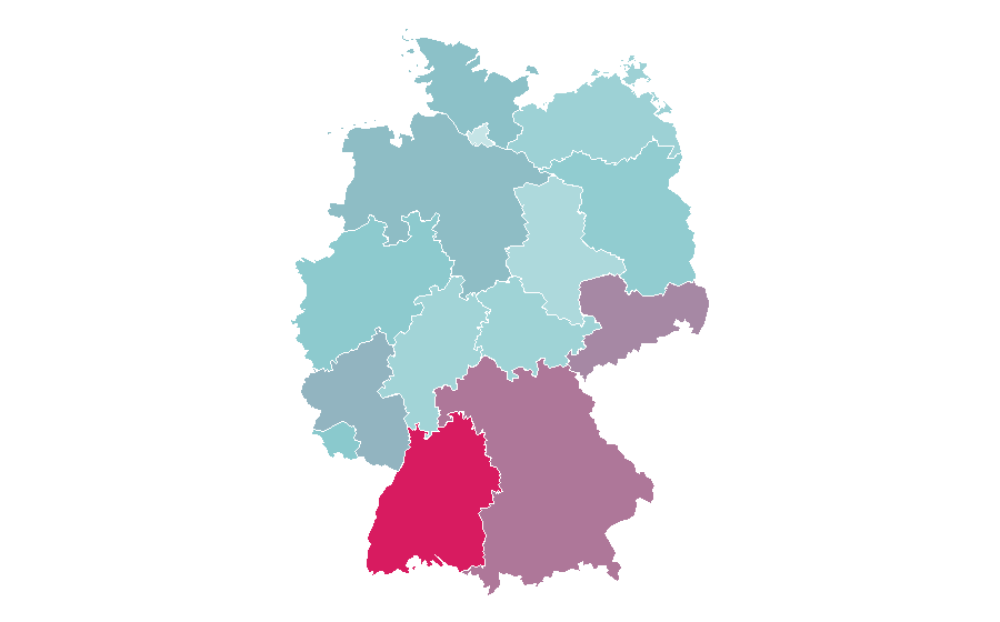 Affinity by region — Ninja Warrior, Germany