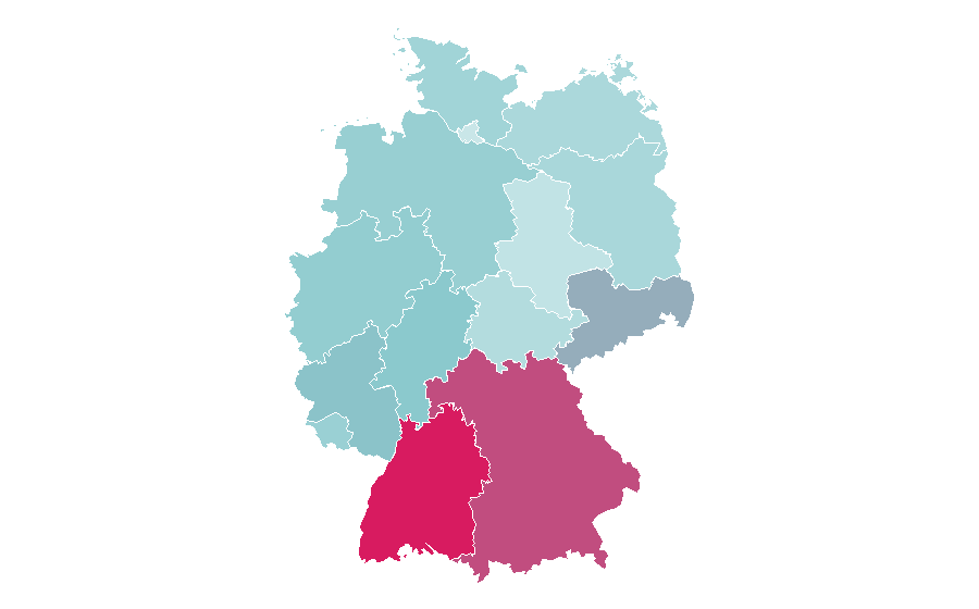 Affinity by region — Ninja Warriors, Germany