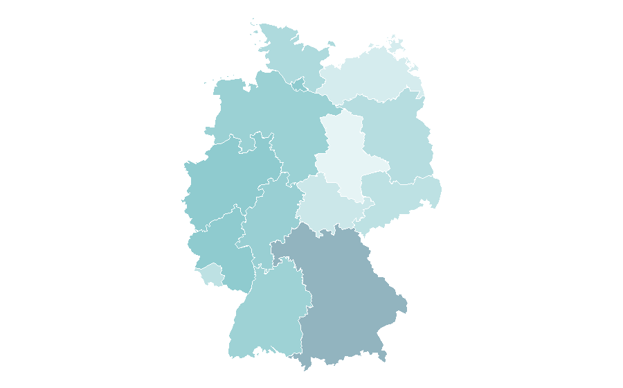 Affinity by region — Nobel Peace Prize, Germany