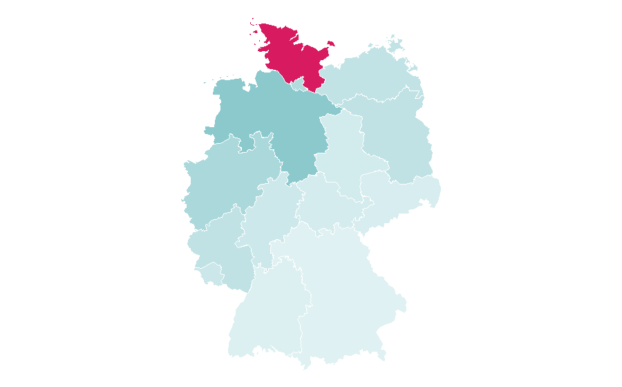 Affinity by region — Nord Nord Mord, Germany