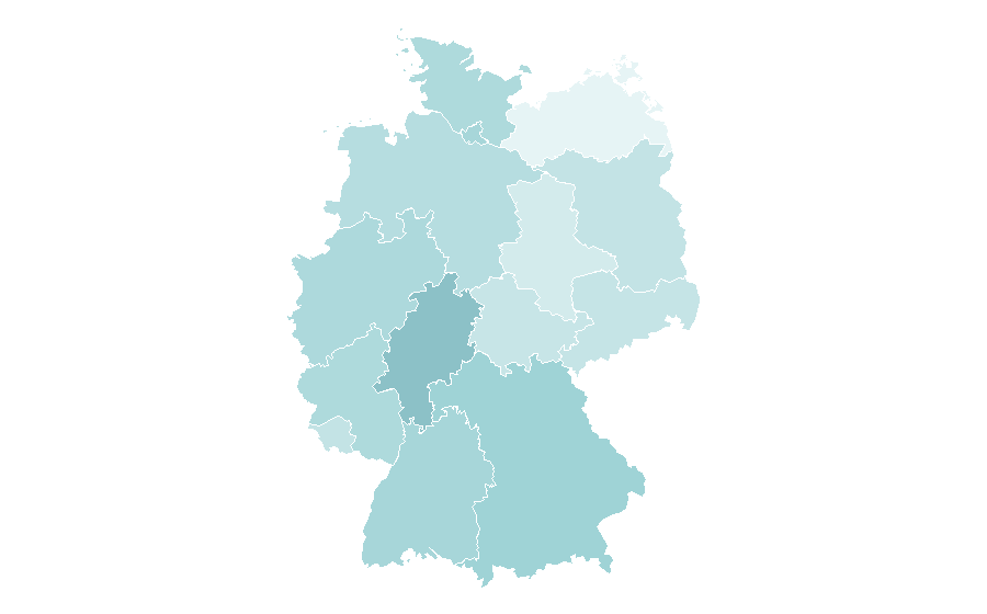 Affinité par région — NordVPN, Allemagne