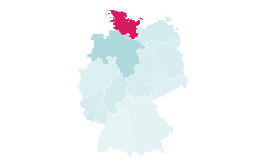 Affinité par région — North Sea, Allemagne