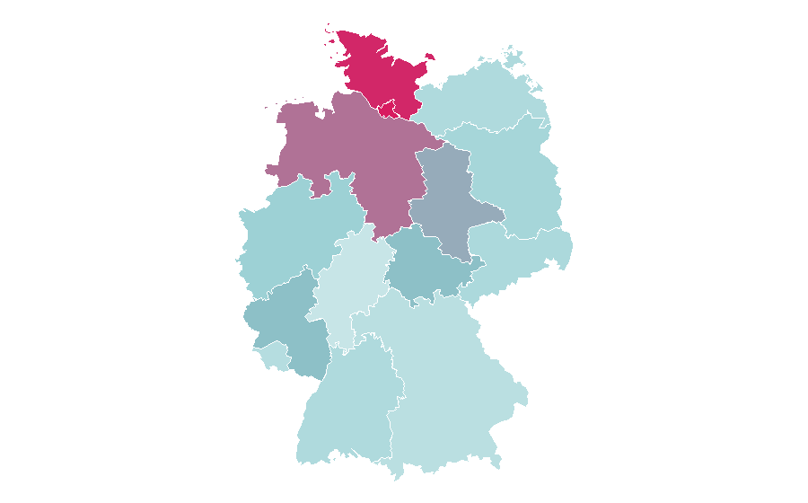 Affinità per regione — Notruf Hafenkante, Germania