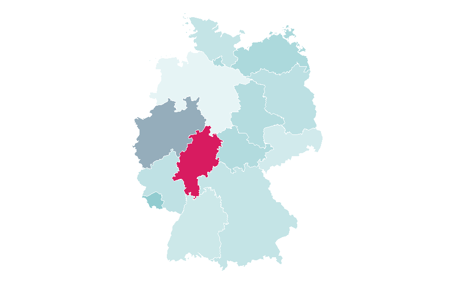 Affinity by region — Nottingham Trent University, Germany