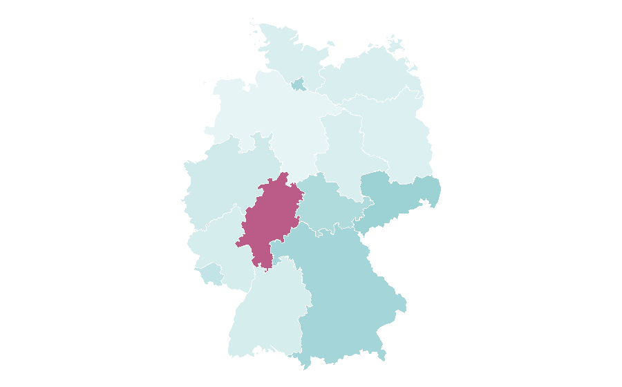 Affinity by region — Nuclear family, Germany