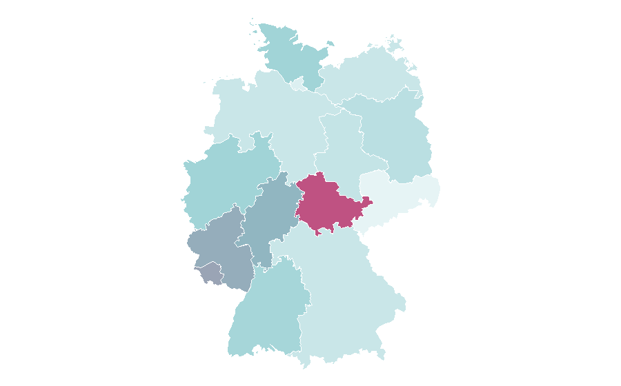 Affinity by region — Numerology, Germany