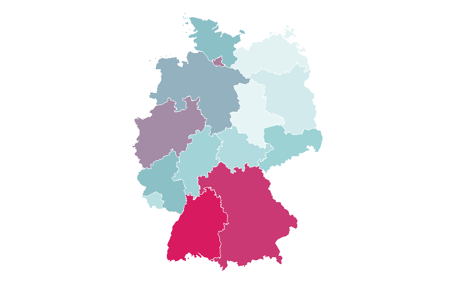 Affinity by region — Nursing bra, Germany