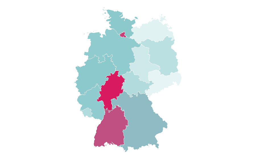 Affinity by region — Nutritionist, Germany