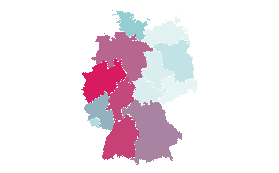 Affinity by region — N.W.A, Germany