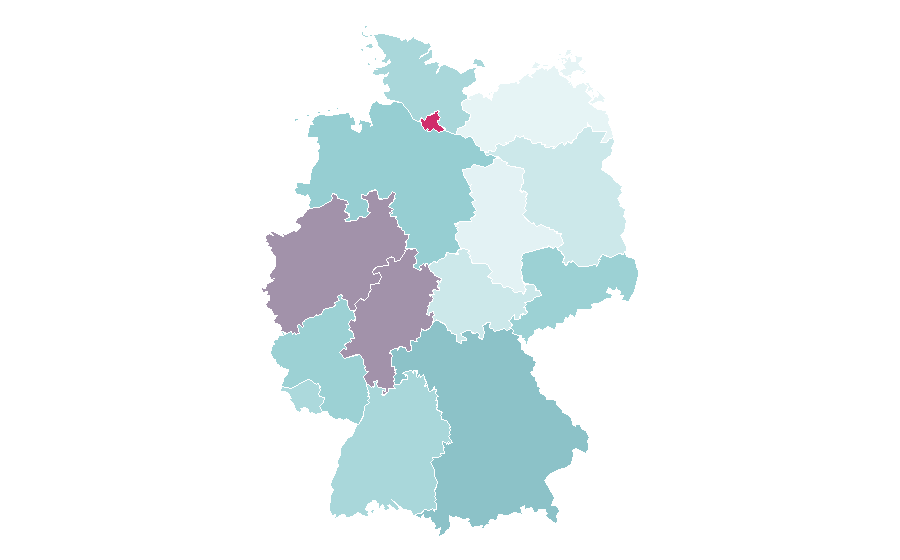 Affinity by region — Oasis (drink), Germany