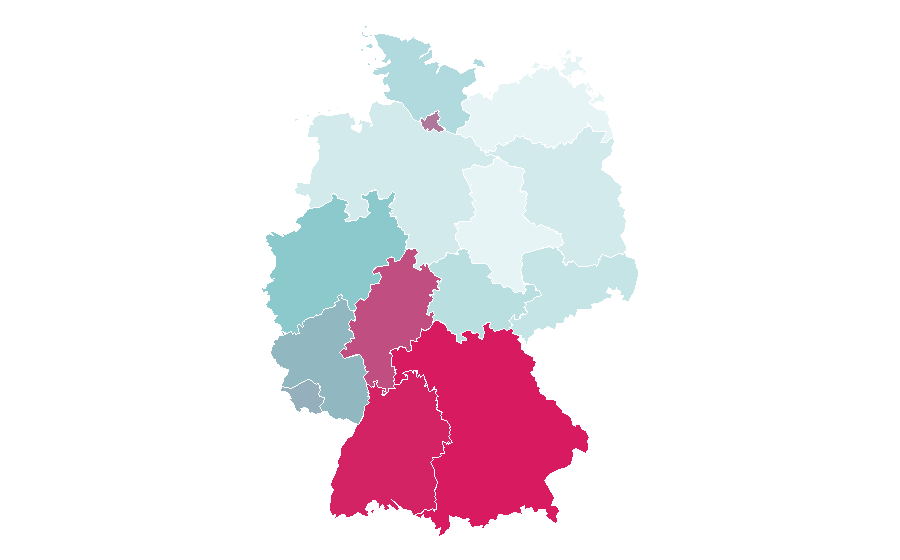 Affinity by region — Odlo, Germany