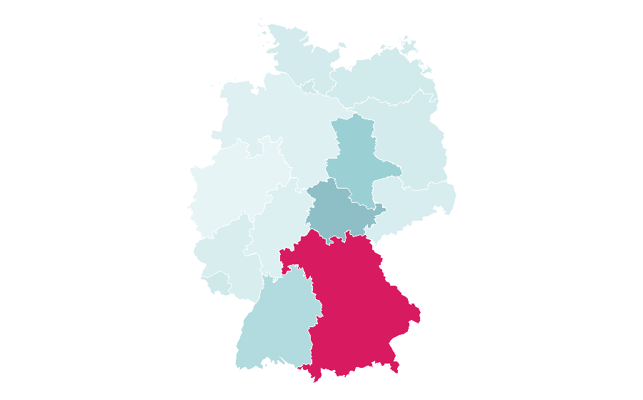 Affinity by region — oe24.at, Germany