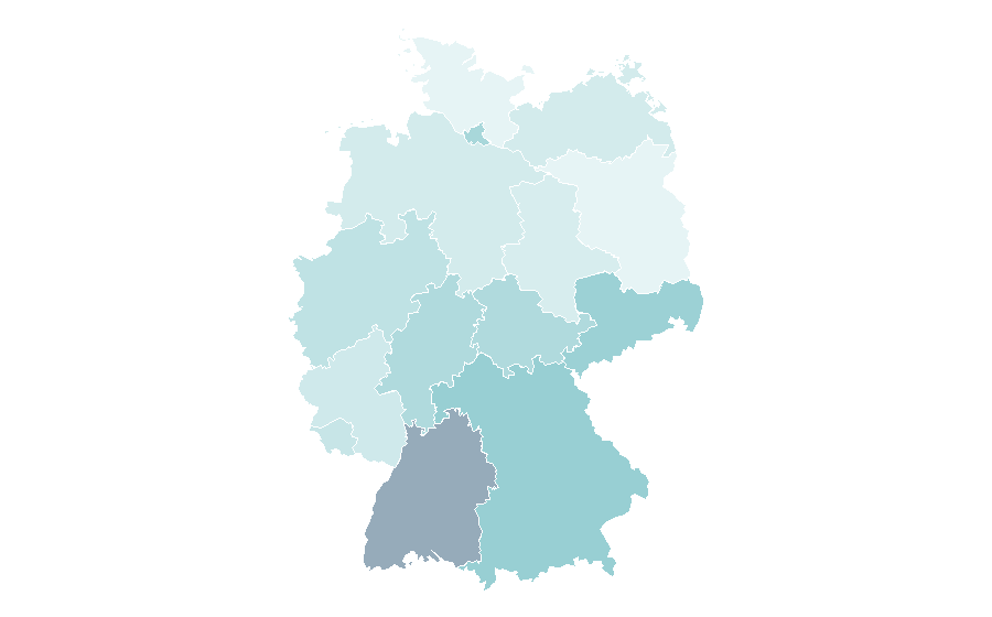 Affinity by region — Offset printing, Germany