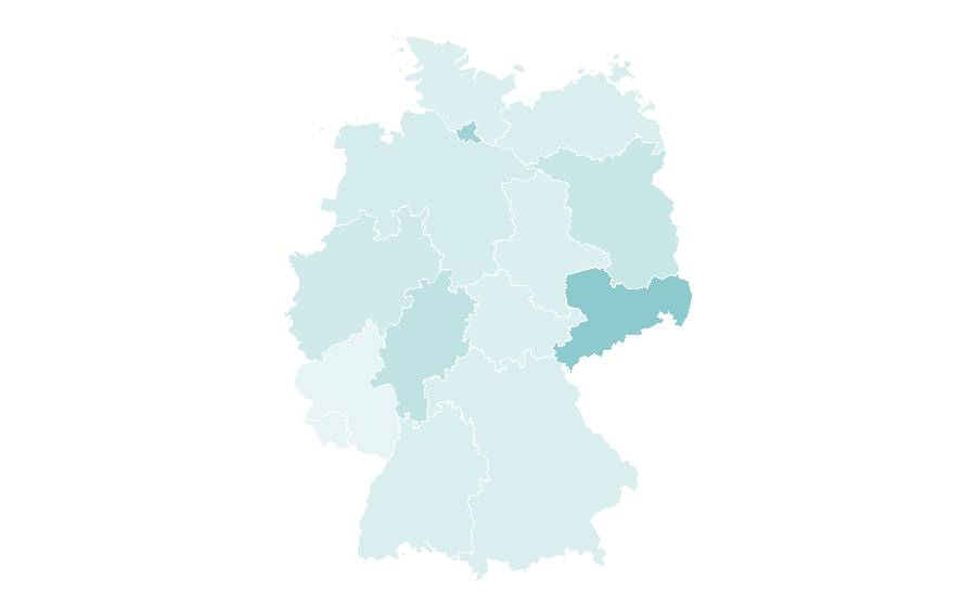 Affinity by region — OkCupid, Germany