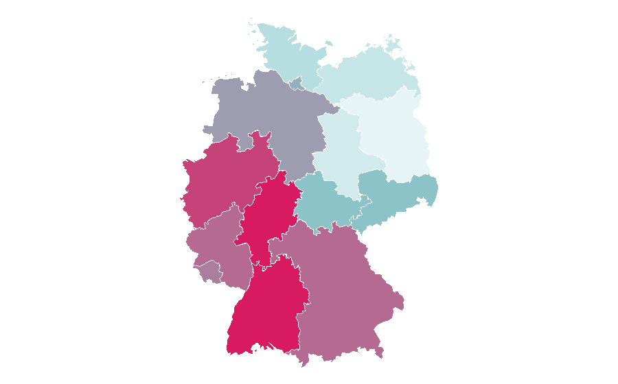 Affinity by region — Old Testament, Germany