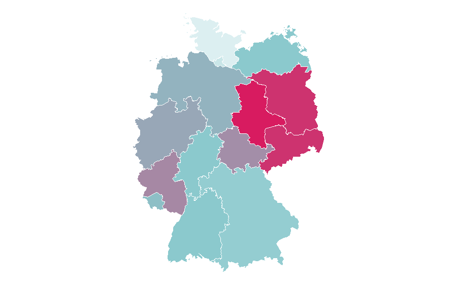 Afinidad por región — Oleander (band), Alemania