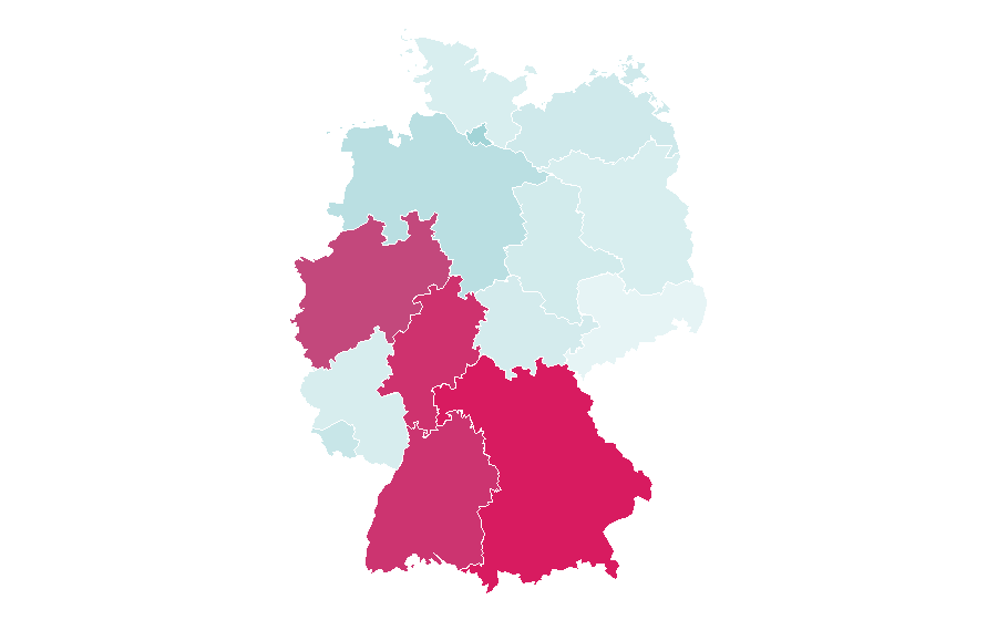 Affinity by region — Olympiacos B.C., Germany