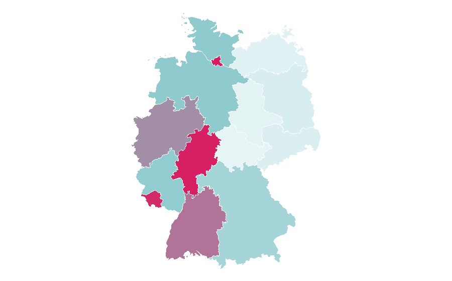 Affinity by region — Olympique Lyonnais, Germany