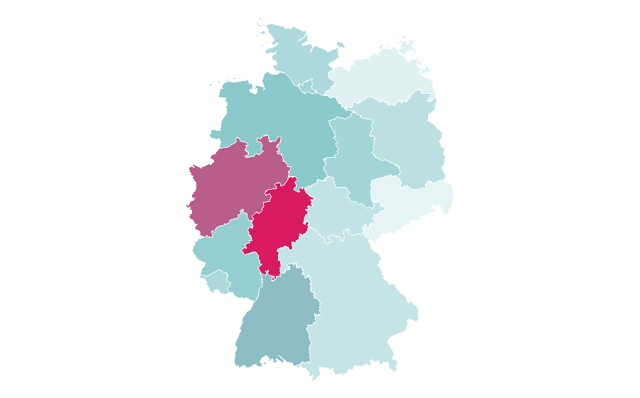 Affinité par région — OmeTV, Allemagne