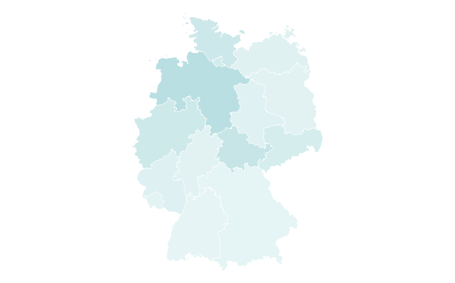 Affinity by region — On the Road, Germany