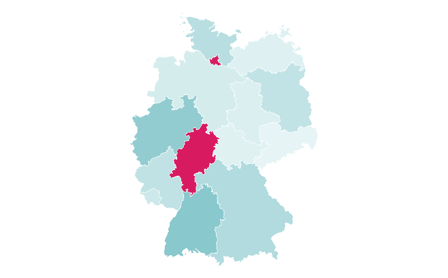 Affinity by region — ONE Championship, Germany