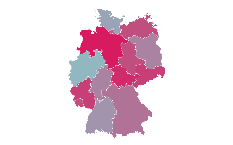 Affinity by region — One Hundred and One Dalmatians, Germany