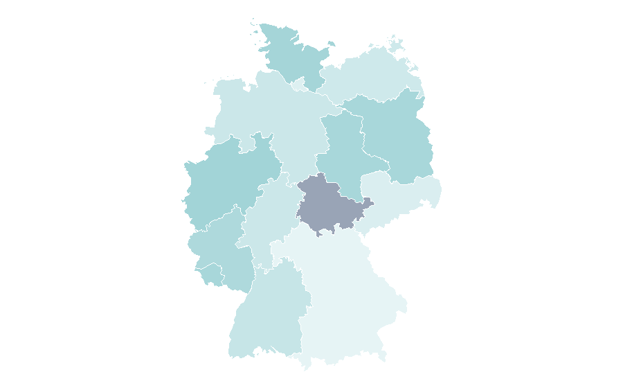 Affinity by region — Online degree, Germany