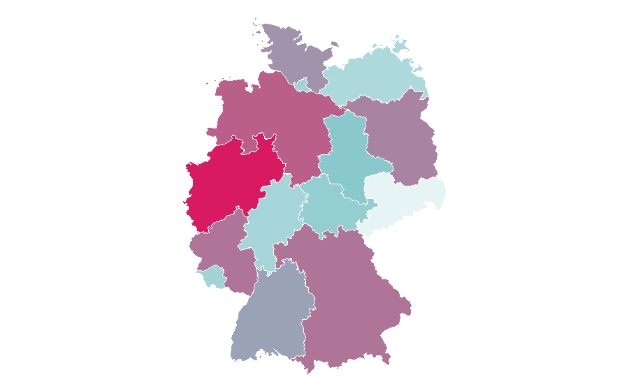 Affinité par région — Online grocer, Allemagne
