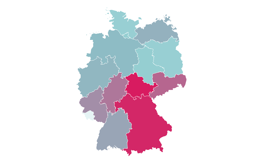 Affinity by region — Opel Combo, Germany