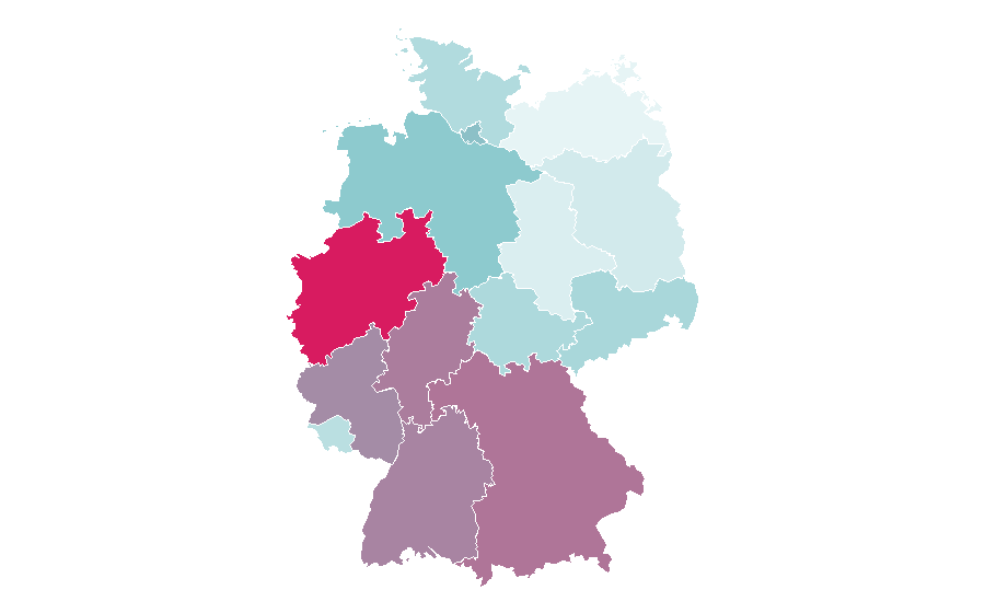 Affinity by region — Opel Corsa, Germany