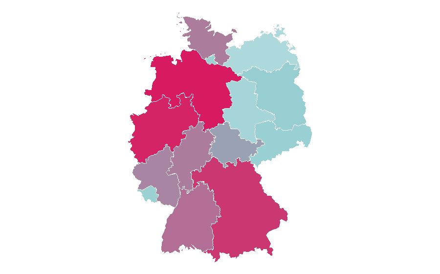 Affinity by region — Opel Corsa-e, Germany