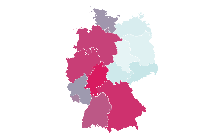 Affinity by region — Opel GT, Germany