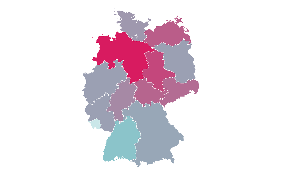 Affinity by region — Opel Insignia, Germany