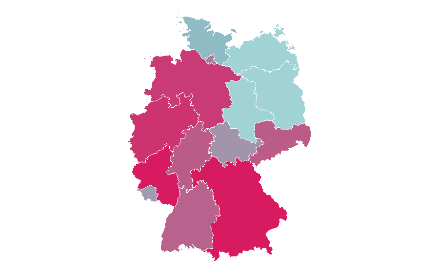 Affinity by region — Opel Kadett, Germany
