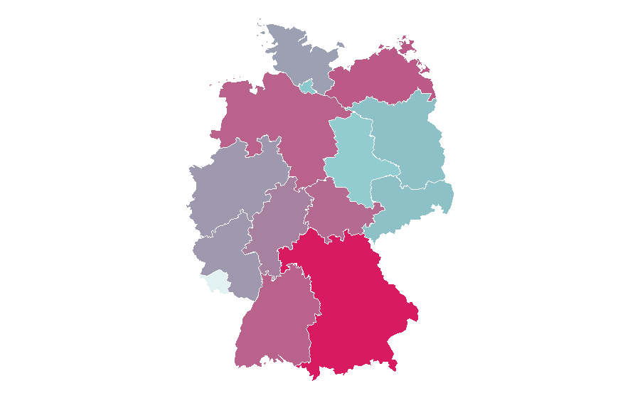 Affinity by region — Opel Zafira, Germany