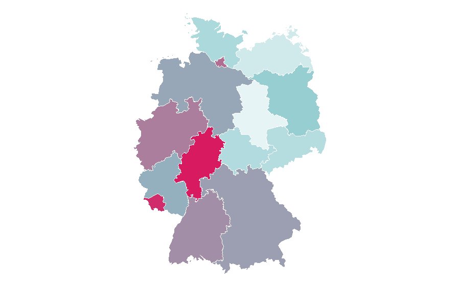 Affinity by region — Oscar (footballer, born 1991), Germany