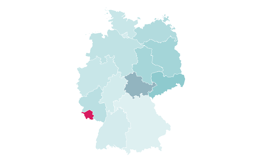 Affinity by region — Oskar Lafontaine, Germany