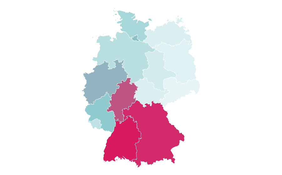 Affinity by region — Oslobođenje, Germany