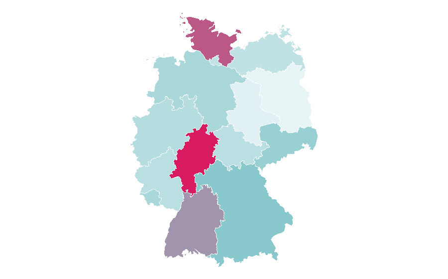 Affinity by region — Otago Daily Times, Germany