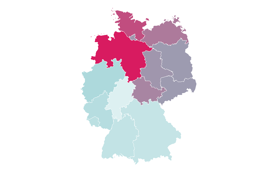 Affinität nach Region — Otto Waalkes, Deutschland