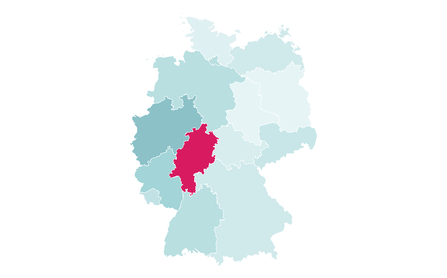 Affinity by region — Oxygen (TV channel), Germany