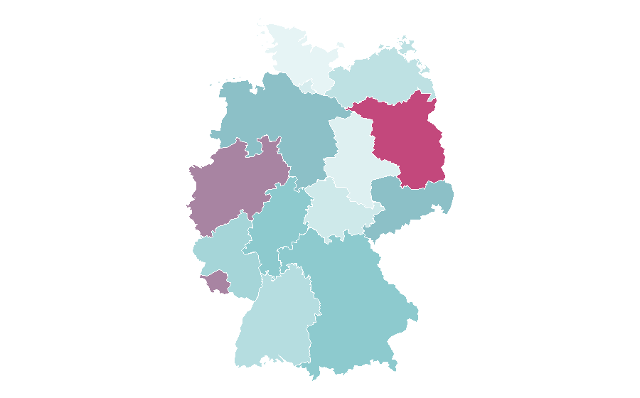 Affinity by region — Pablo Picasso, Germany
