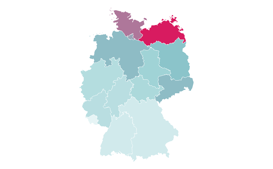 Affinity by region — Pacific Ocean, Germany