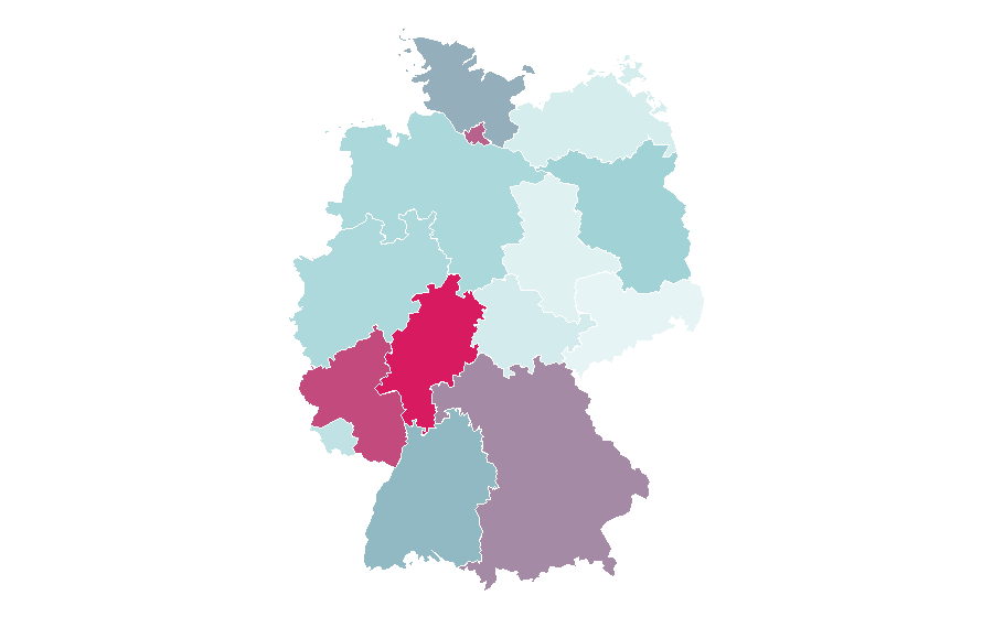 Affinity by region — PacSun, Germany