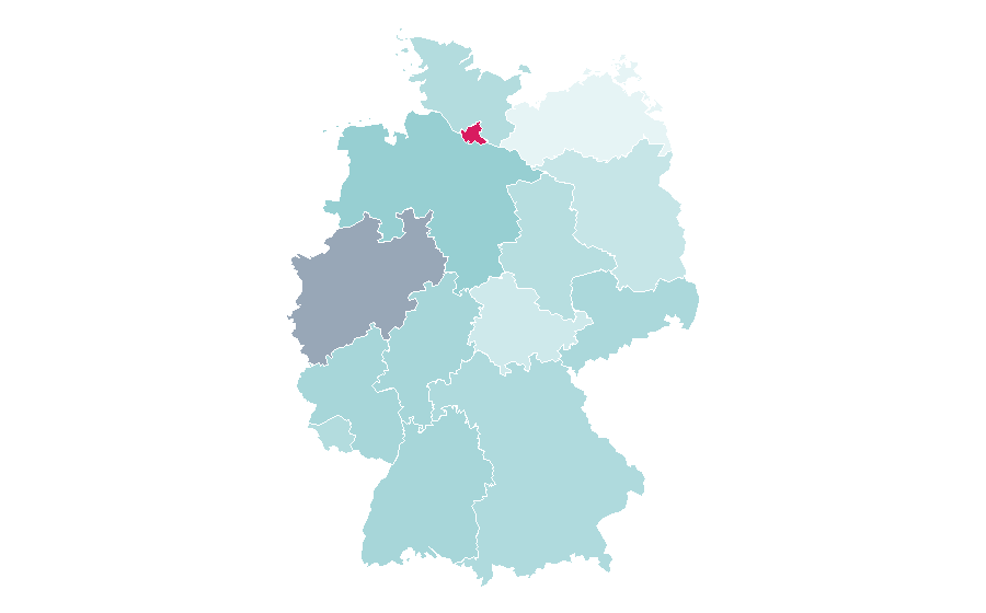 Affinity by region — Paintbrush, Germany