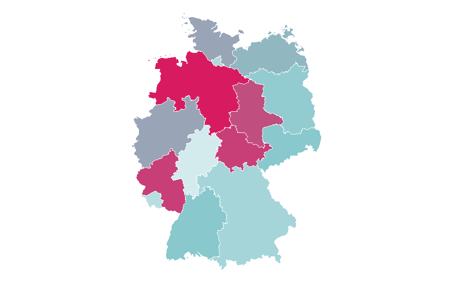 Affinity by region — Paleontology, Germany