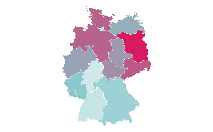 Affinity by region — Palina Rojinski, Germany